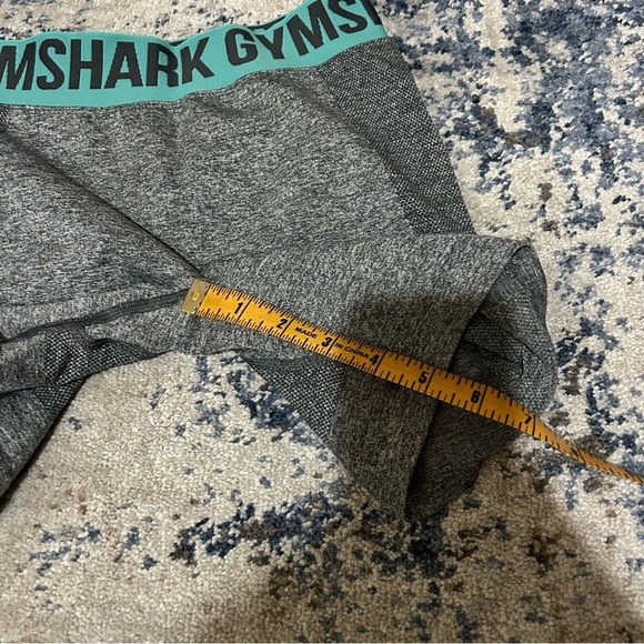 Gymshark Gray & Teal Flex Bike Shorts Size Small - Picture 6 of 6